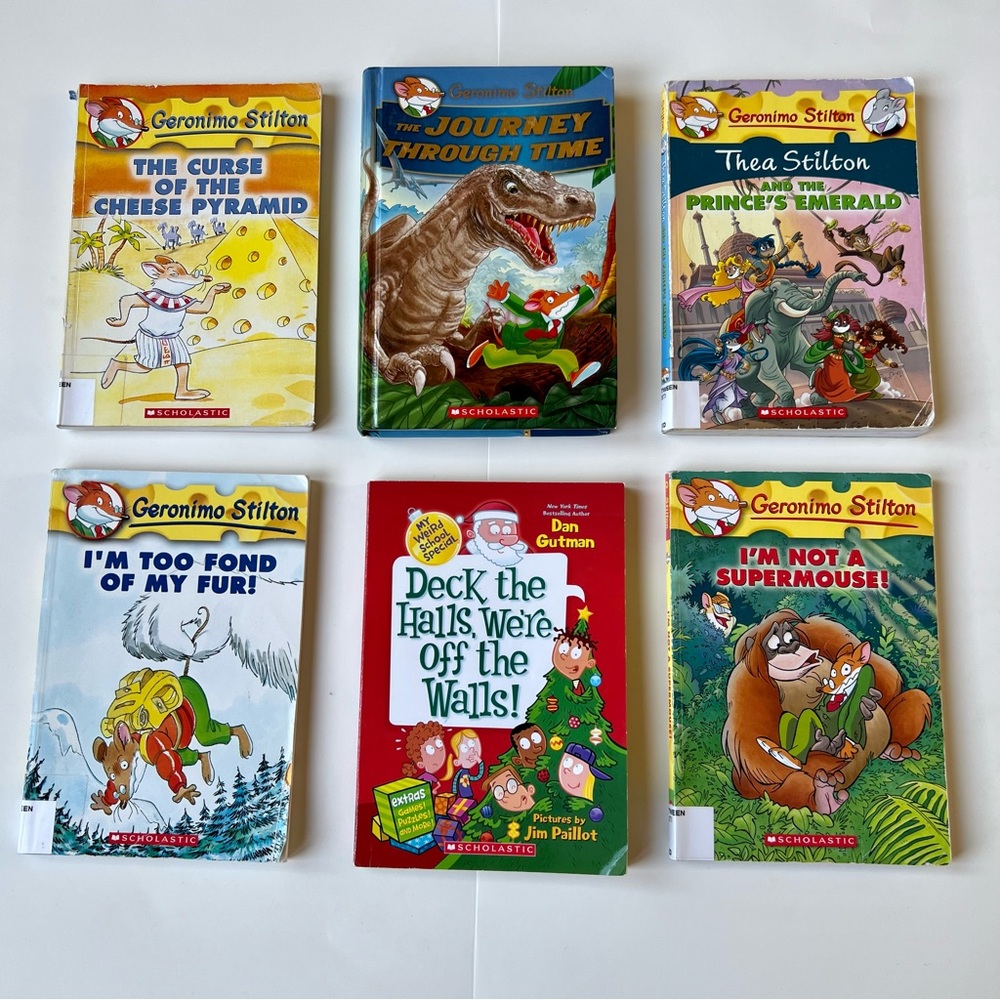 Geronimo Stilton 6 Book Bundle Lot The Journey Through Time Thea Stilton